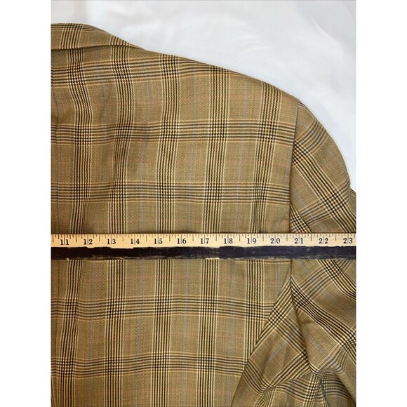 T. Harris London Plaid Blazer Sport Coat Wool Size 46L - Picture 11 of 13